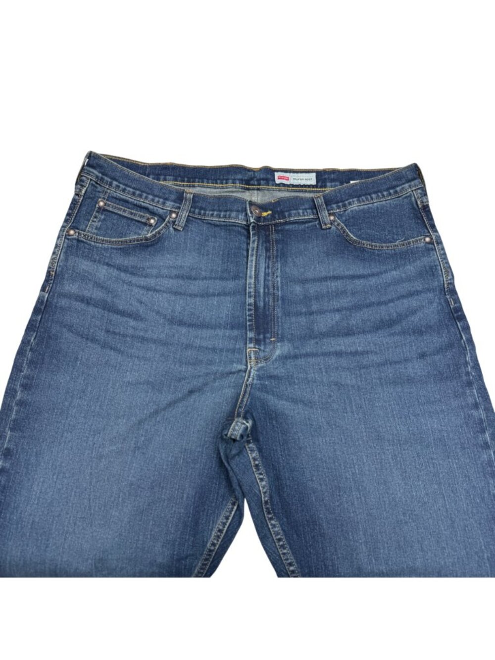 Wrangler Relaxed Boot Cut Blue Jean Men's Denim Pants, Size 38 x 32 - Picture 3 of 11